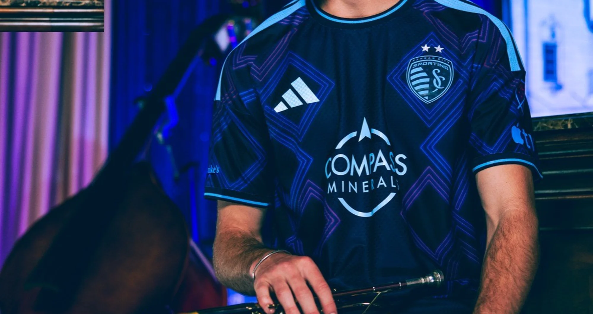 El Sporting Kansas City presenta su camiseta visitante 2026-2027 inspirada en el jazz