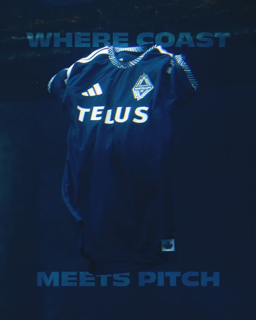 El Vancouver Whitecaps viste el océano y las montañas en su camiseta visitante 2026-2027