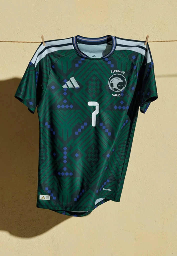 Arabia Saudí viste mosaicos y lavanda en sus camisetas para el Mundial 2026