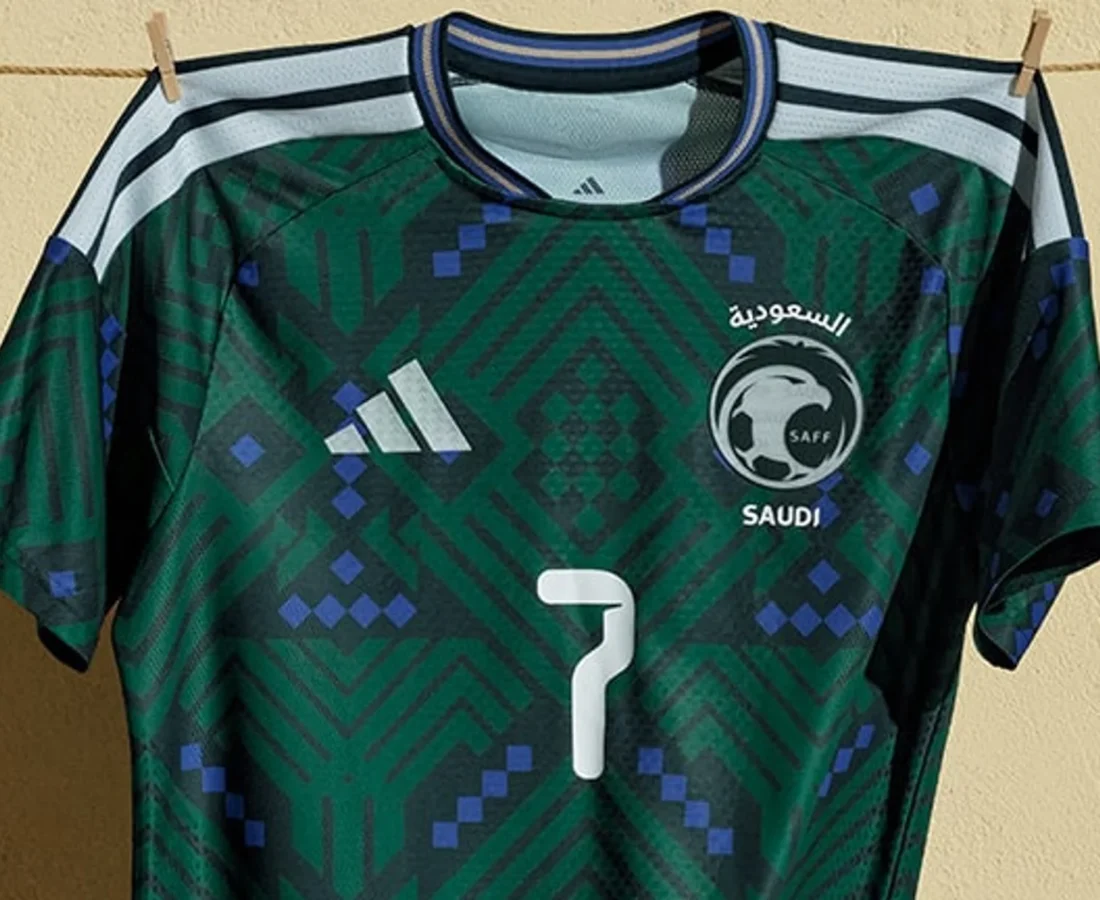 Arabia Saudí viste mosaicos y lavanda en sus camisetas para el Mundial 2026