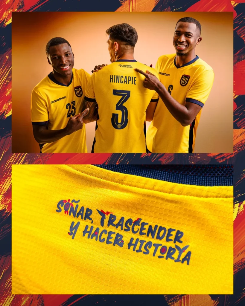 Ecuador presenta tres camisetas para el Mundial 2026 bajo el lema Soñar, Trascender y Hacer Historia