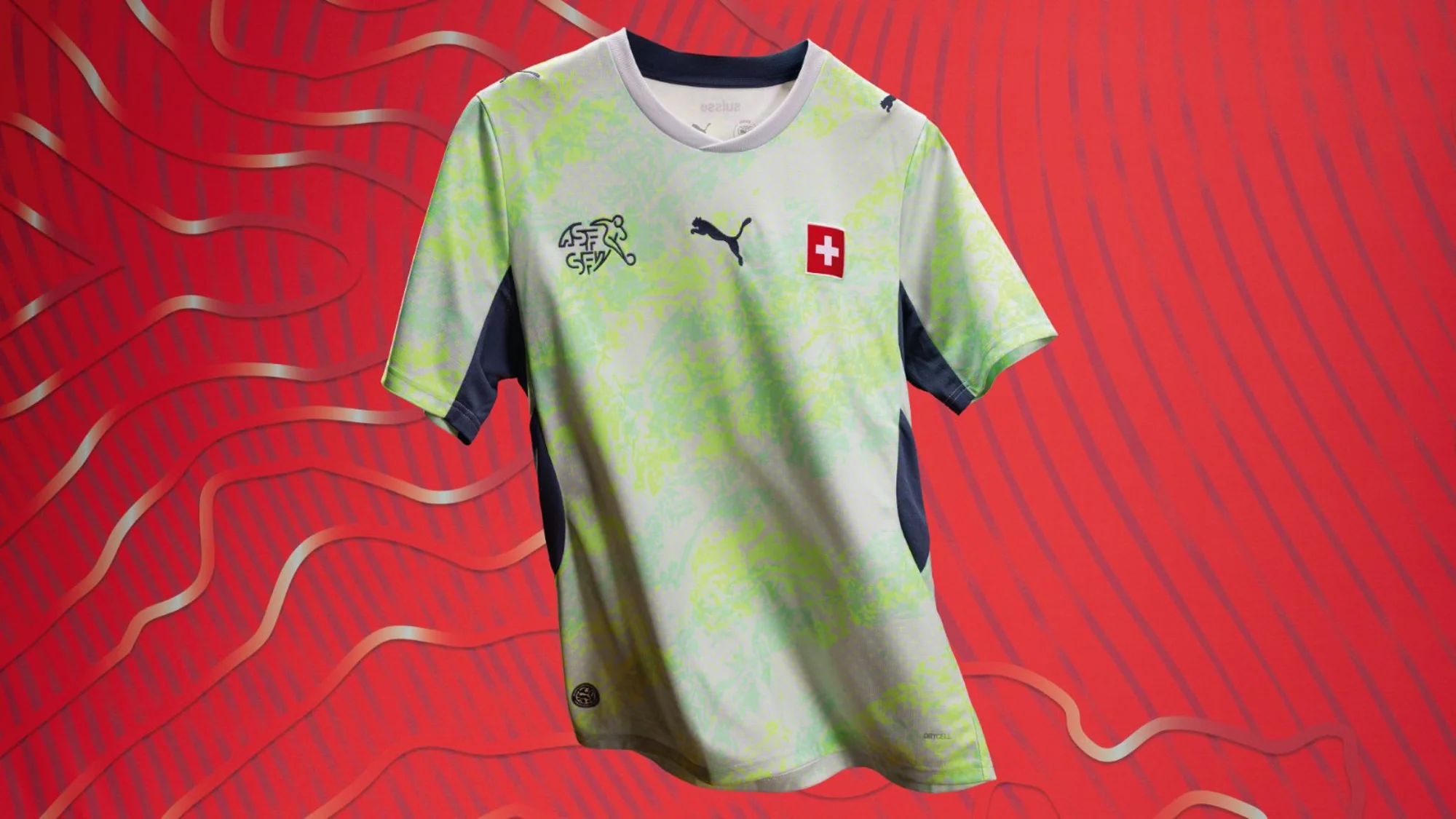 Suiza se pasa al verde flúor en su segunda camiseta del Mundial 2026