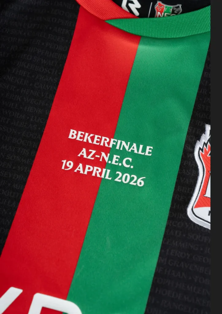 El N.E.C. Nijmegen estrena una camiseta especial para la final de copa 2026