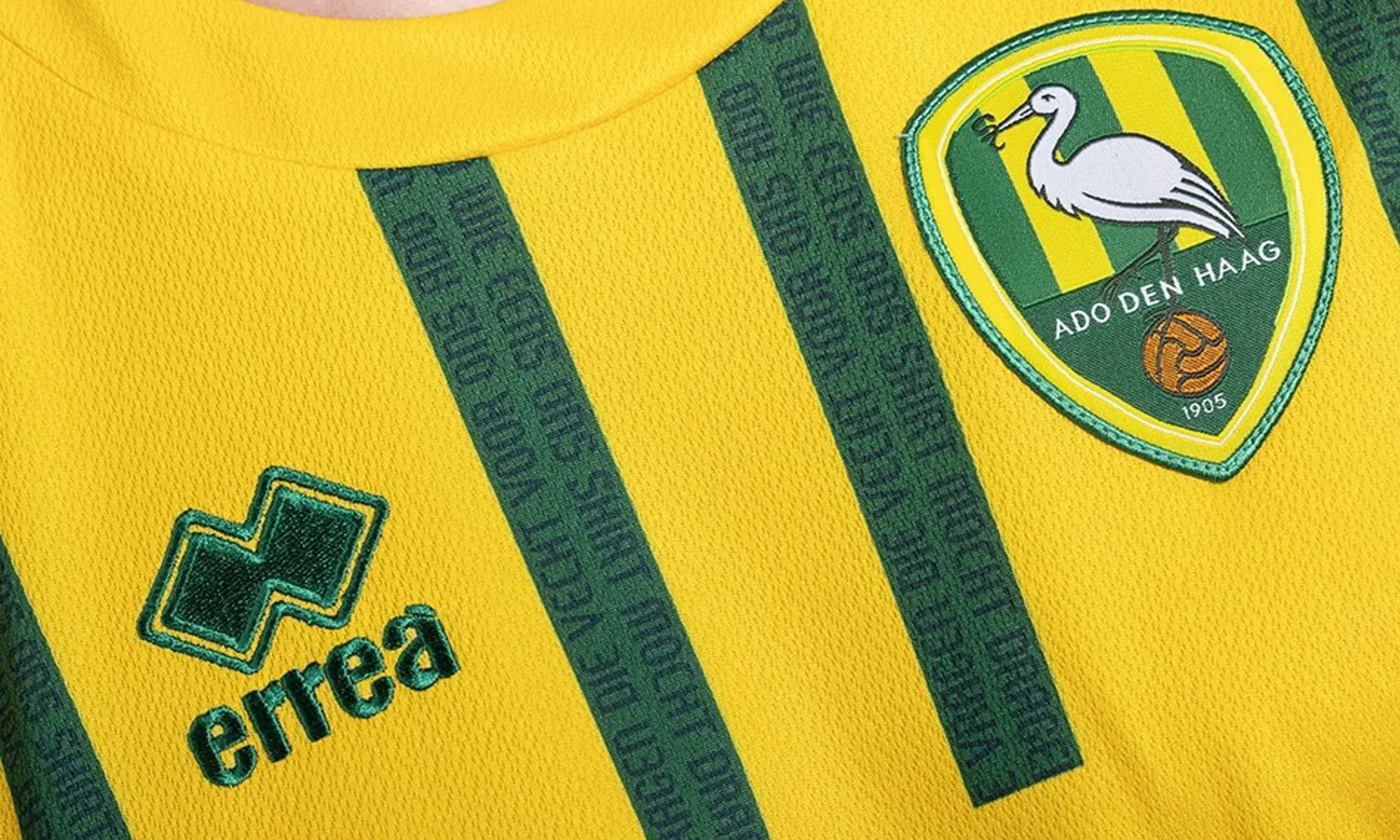 El ADO La Haya esconde su himno en la camiseta local 2026-2027