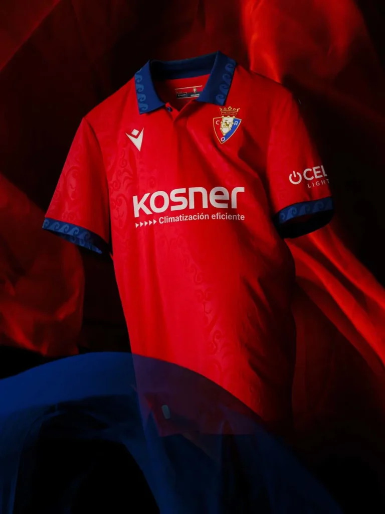 Las camisetas del CA Osasuna 2026-2027 se inspiran en la Plaza del Castillo de Pamplona