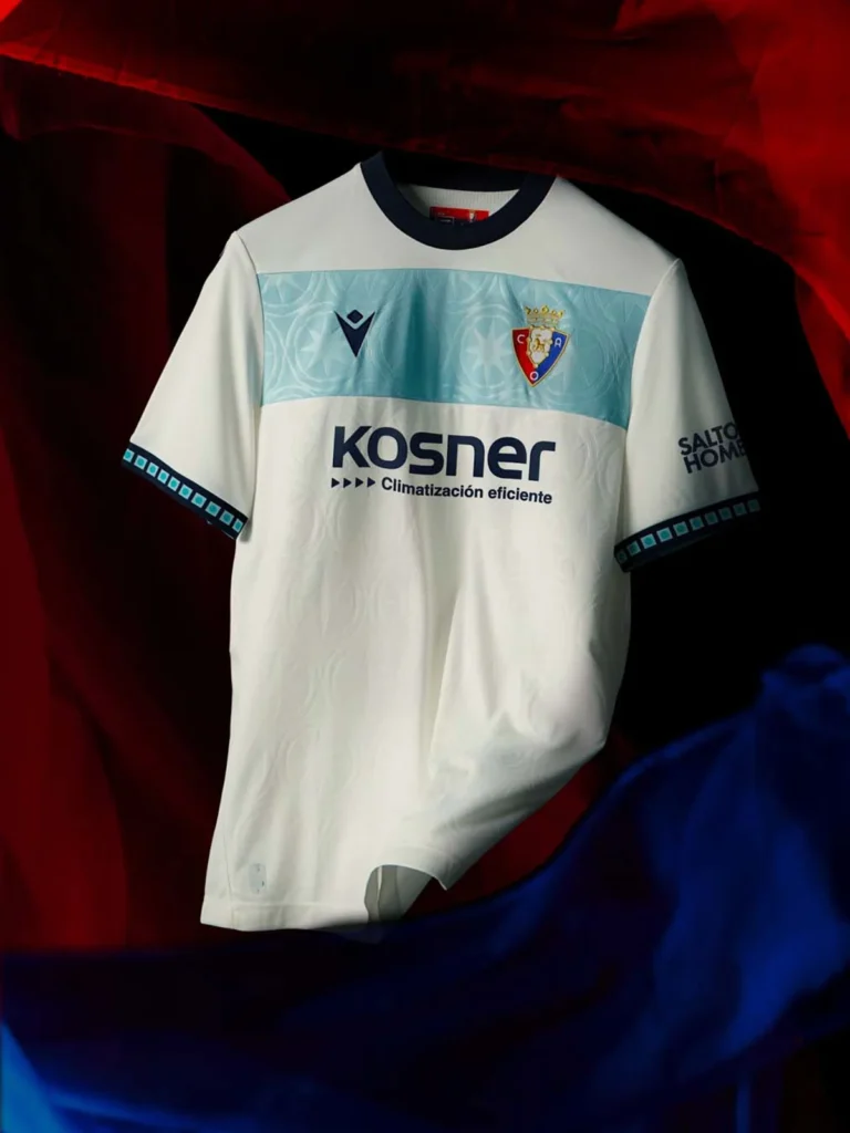Las camisetas del CA Osasuna 2026-2027 se inspiran en la Plaza del Castillo de Pamplona