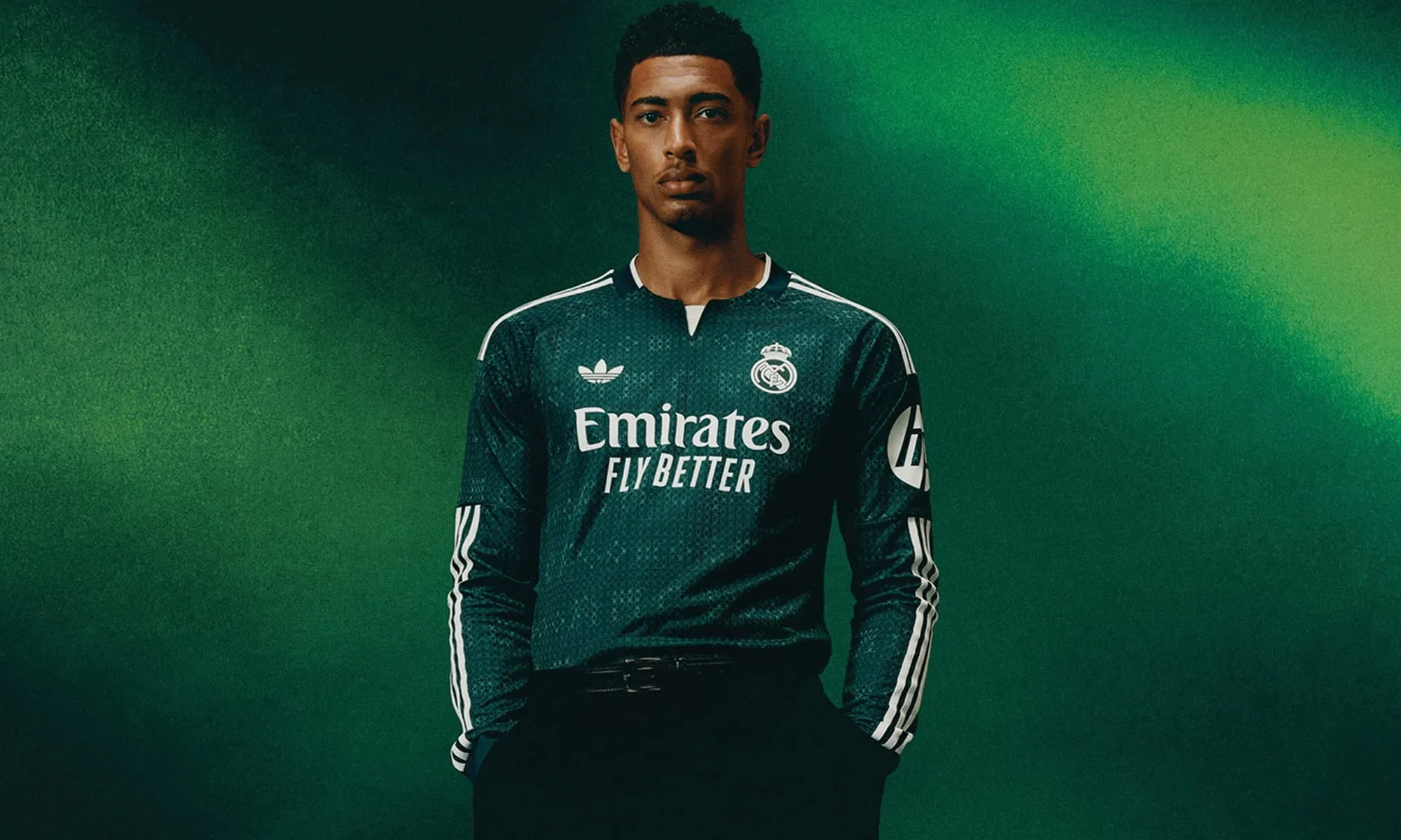 La camiseta suplente del Real Madrid 2026-2027 recupera el verde oscuro con un patrón muy especial