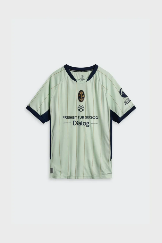 El 1860 Múnich y Societas presentan una tercera camiseta verde menta para 2026-2027