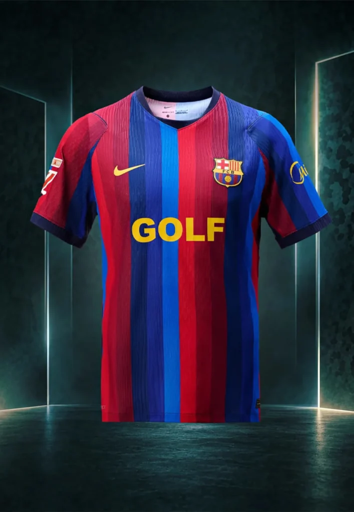 El FC Barcelona y Spotify estrenan la camiseta GOLF WANG de Tyler, The Creator para El Clásico